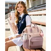 image:imageLOVEVOOK Laptop Backpack for Women 156 Inch Work Business Backpacks Purse With Large Capacity Waterproof Nurse Bag College Bookbag for School Waterproof Casual Daypack for TravelDarkpinklight