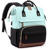 image:imageLOVEVOOK Laptop Backpack for Women 156 Inch Work Business Backpacks Purse With Large Capacity Waterproof Nurse Bag College Bookbag for School Waterproof Casual Daypack for TravelMint Greenblack