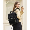 image:imageLOVEVOOK Laptop Backpack for Women 156 Inch Work Business Backpacks Purse With Large Capacity Waterproof Nurse Bag College Bookbag for School Waterproof Casual Daypack for TravelBlack