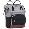 image:imageLOVEVOOK Laptop Backpack for Women 156 Inch Work Business Backpacks Purse With Large Capacity Waterproof Nurse Bag College Bookbag for School Waterproof Casual Daypack for TravelBlackgreybrown