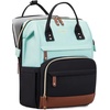 image:imageLOVEVOOK Laptop Backpack for Women 156 Inch Work Business Backpacks Purse With Large Capacity Waterproof Nurse Bag College Bookbag for School Waterproof Casual Daypack for TravelMint Greenblack