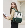 image:imageLOVEVOOK Laptop Backpack for Women 156 Inch Work Business Backpacks Purse With Large Capacity Waterproof Nurse Bag College Bookbag for School Waterproof Casual Daypack for TravelBeigeblack