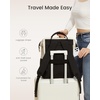 image:imageLOVEVOOK Laptop Backpack for Women 156 Inch Work Business Backpacks Purse With Large Capacity Waterproof Nurse Bag College Bookbag for School Waterproof Casual Daypack for TravelBeigewine Red