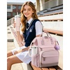 image:imageLOVEVOOK Laptop Backpack for Women 156 Inch Work Business Backpacks Purse With Large Capacity Waterproof Nurse Bag College Bookbag for School Waterproof Casual Daypack for TravelPinkpurplelavender