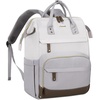 image:imageLOVEVOOK Laptop Backpack for Women 156 Inch Work Business Backpacks Purse With Large Capacity Waterproof Nurse Bag College Bookbag for School Waterproof Casual Daypack for TravelWhitelight Gray