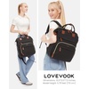 image:imageLOVEVOOK Laptop Backpack for Women 156 inch Waterproof Nurse Bag Teacher Work Backpack Purse for Women Travel Computer Backpack for College Office Business LadiesBlack