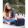 image:imageLOVEVOOK Laptop Backpack for Women 156 inch Waterproof Nurse Bag Teacher Work Backpack Purse for Women Travel Computer Backpack for College Office Business LadiesNavy Pink