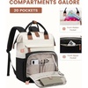 image:imageLOVEVOOK Laptop Backpack for Women 156 inch Waterproof Nurse Bag Teacher Work Backpack Purse for Women Travel Computer Backpack for College Office Business LadiesCreamblack