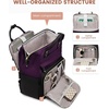 image:imageLOVEVOOK Laptop Backpack for Women 156 inch Waterproof Nurse Bag Teacher Work Backpack Purse for Women Travel Computer Backpack for College Office Business LadiesDark Purple Black