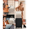 image:imageLOVEVOOK Laptop Backpack for Women 156 inch Waterproof Nurse Bag Teacher Work Backpack Purse for Women Travel Computer Backpack for College Office Business LadiesCream Tan