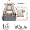 image:imageLOVEVOOK Laptop Backpack for Women 156 inch Waterproof Nurse Bag Teacher Work Backpack Purse for Women Travel Computer Backpack for College Office Business LadiesCream Tan