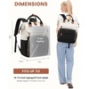 image:imageLOVEVOOK Laptop Backpack for Women 156 inch Waterproof Nurse Bag Teacher Work Backpack Purse for Women Travel Computer Backpack for College Office Business LadiesCreamblack