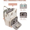 image:imageLOVEVOOK Laptop Backpack for Women 156 inch Waterproof Nurse Bag Teacher Work Backpack Purse for Women Travel Computer Backpack for College Office Business LadiesCream Tan