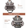 image:imageLOVEVOOK Laptop Backpack for Women 156 inch Waterproof Nurse Bag Teacher Work Backpack Purse for Women Travel Computer Backpack for College Office Business LadiesGray Black