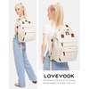 image:imageLOVEVOOK Laptop Backpack for Women 156 inch Waterproof Nurse Bag Teacher Work Backpack Purse for Women Travel Computer Backpack for College Office Business LadiesCream