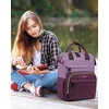 image:imageLOVEVOOK Laptop Backpack for Women 156 inch Waterproof Nurse Bag Teacher Work Backpack Purse for Women Travel Computer Backpack for College Office Business LadiesTarogrape Purple
