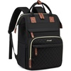 image:imageLOVEVOOK Laptop Backpack for Women 156 inch Waterproof Nurse Bag Teacher Work Backpack Purse for Women Travel Computer Backpack for College Office Business LadiesBlack