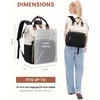 image:imageLOVEVOOK Laptop Backpack for Women 156 inch Waterproof Nurse Bag Teacher Work Backpack Purse for Women Travel Computer Backpack for College Office Business LadiesCreamblack