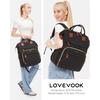 image:imageLOVEVOOK Laptop Backpack for Women 156 inch Waterproof Nurse Bag Teacher Work Backpack Purse for Women Travel Computer Backpack for College Office Business LadiesBlack