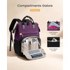 image:imageLOVEVOOK Laptop Backpack for Women 156 inch Waterproof Nurse Bag Teacher Work Backpack Purse for Women Travel Computer Backpack for College Office Business LadiesPurple Black