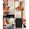 image:imageLOVEVOOK Laptop Backpack for Women 156 inch Waterproof Nurse Bag Teacher Work Backpack Purse for Women Travel Computer Backpack for College Office Business LadiesCream