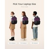 image:imageLOVEVOOK Laptop Backpack for Women 156 inch Waterproof Nurse Bag Teacher Work Backpack Purse for Women Travel Computer Backpack for College Office Business LadiesPurple Black