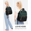 image:imageLOVEVOOK Laptop Backpack for Women 156 inch Waterproof Nurse Bag Teacher Work Backpack Purse for Women Travel Computer Backpack for College Office Business LadiesDark Green Black