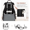 image:imageLOVEVOOK Laptop Backpack for Women 156 inch Waterproof Nurse Bag Teacher Work Backpack Purse for Women Travel Computer Backpack for College Office Business LadiesBlack Brown