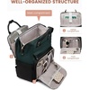 image:imageLOVEVOOK Laptop Backpack for Women 156 inch Waterproof Nurse Bag Teacher Work Backpack Purse for Women Travel Computer Backpack for College Office Business LadiesDark Green Black