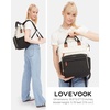 image:imageLOVEVOOK Laptop Backpack for Women 156 inch Waterproof Nurse Bag Teacher Work Backpack Purse for Women Travel Computer Backpack for College Office Business LadiesCreamblack