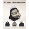 image:imageLOVEVOOK Laptop Backpack for Women Men with Giant Tumbler Holder  156Inch Work Computer Travel Backpack with Laptop Compartment Water Resistant Cute Commuter College Teacher Nurse Purse BagBlackLight Khaki Color