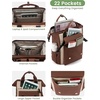 image:imageLOVEVOOK Laptop Backpack for Women Teacher Bag Work Backpack Purse Laptop Computer Back Pack Business Travel Backpack Nursing College Book bag 156inch BlackBeigeBrownCoffeeapricotblack