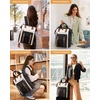 image:imageLOVEVOOK Laptop Backpack for Women Teacher Bag Work Backpack Purse Laptop Computer Back Pack Business Travel Backpack Nursing College Book bag 156inch BlackBeigeBrownBlackbeigebrown