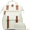 image:imageLOVEVOOK Laptop Backpack for Women Teacher Bag Work Backpack Purse Laptop Computer Back Pack Business Travel Backpack Nursing College Book bag 156inch BlackBeigeBrownBeigebrown