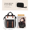 image:imageLOVEVOOK Laptop Backpack for Women Teacher Bag Work Backpack Purse Laptop Computer Back Pack Business Travel Backpack Nursing College Book bag 156inch BlackBeigeBrownBlackbeigebrown