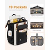 image:imageLOVEVOOK Laptop Backpack for Women Teacher Bag Work Backpack Purse Laptop Computer Back Pack Business Travel Backpack Nursing College Book bag 156inch BlackBeigeBrownBlackbeigebrown