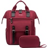 image:imageLOVEVOOK Laptop Backpack for Women Teacher Bag Work Backpack Purse Laptop Computer Back Pack Business Travel Backpack Nursing College Book bag 156inch BlackBeigeBrownWine Redblack