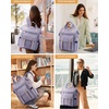 image:imageLOVEVOOK Laptop Backpack for Women Teacher Bag Work Backpack Purse Laptop Computer Back Pack Business Travel Backpack Nursing College Book bag 156inch BlackBeigeBrownPurplepurple