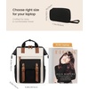 image:imageLOVEVOOK Laptop Backpack for Women Teacher Bag Work Backpack Purse Laptop Computer Back Pack Business Travel Backpack Nursing College Book bag 156inch BlackBeigeBrownBlackbeigebrown