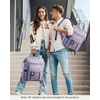 image:imageLOVEVOOK Laptop Backpack for Women Teacher Bag Work Backpack Purse Laptop Computer Back Pack Business Travel Backpack Nursing College Book bag 156inch BlackBeigeBrownPurplepurple