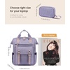 image:imageLOVEVOOK Laptop Backpack for Women Teacher Bag Work Backpack Purse Laptop Computer Back Pack Business Travel Backpack Nursing College Book bag 156inch BlackBeigeBrownPurplepurple