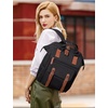 image:imageLOVEVOOK Laptop Backpack for Women Teacher Bag Work Backpack Purse Laptop Computer Back Pack Business Travel Backpack Nursing College Book bag 156inch BlackBeigeBrown1 Blackbrown