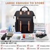 image:imageLOVEVOOK Laptop Backpack for Women Teacher Bag Work Backpack Purse Laptop Computer Back Pack Business Travel Backpack Nursing College Book bag 156inch BlackBeigeBrown1 Blackbrown