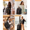 image:imageLOVEVOOK Laptop Backpack for Women Teacher Bag Work Backpack Purse Laptop Computer Back Pack Business Travel Backpack Nursing College Book bag 156inch BlackBeigeBrown1 Blackbrown