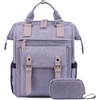 image:imageLOVEVOOK Laptop Backpack for Women Teacher Bag Work Backpack Purse Laptop Computer Back Pack Business Travel Backpack Nursing College Book bag 156inch BlackBeigeBrownPurplepurple