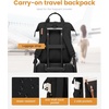image:imageLOVEVOOK Laptop Backpack for Women Teacher Bag Work Backpack Purse Laptop Computer Back Pack Business Travel Backpack Nursing College Book bag 156inch BlackBeigeBrownBlackbeigebrown