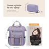 image:imageLOVEVOOK Laptop Backpack for Women Teacher Bag Work Backpack Purse Laptop Computer Back Pack Business Travel Backpack Nursing College Book bag 156inch BlackBeigeBrownPurplepurple