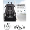 image:imageLOVEVOOK Laptop Backpack for Women Teacher Bag Work Backpack Purse Laptop Computer Back Pack Business Travel Backpack Nursing College Book bag 156inch BlackBeigeBrown1 Blackblack