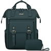 image:imageLOVEVOOK Laptop Backpack for Women Teacher Bag Work Backpack Purse Laptop Computer Back Pack Business Travel Backpack Nursing College Book bag 156inch BlackBeigeBrownDark Greendark Green