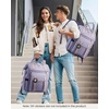 image:imageLOVEVOOK Laptop Backpack for Women Teacher Bag Work Backpack Purse Laptop Computer Back Pack Business Travel Backpack Nursing College Book bag 156inch BlackBeigeBrownPurplepurple